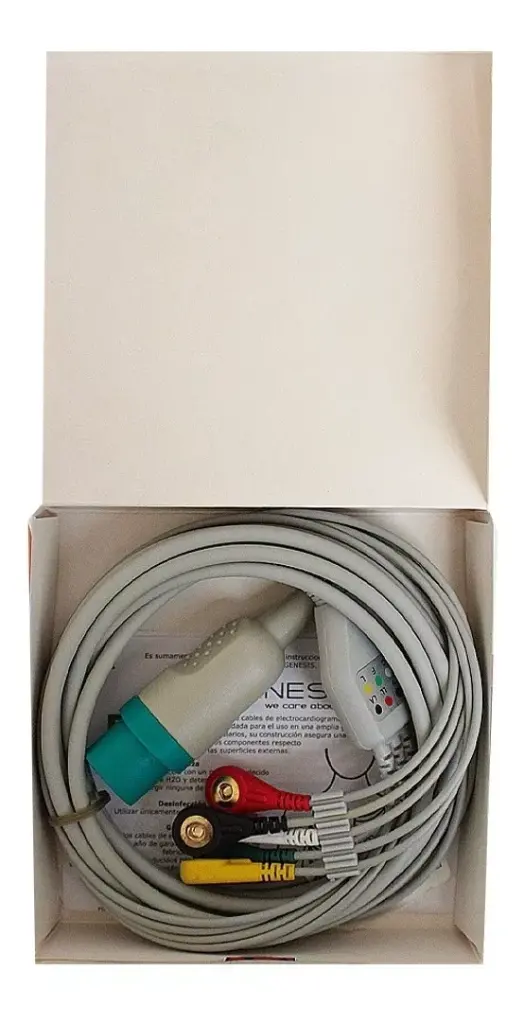 Cable Ecg 5 Derivaciones Tipo Clip Compatible Nihon Kohden