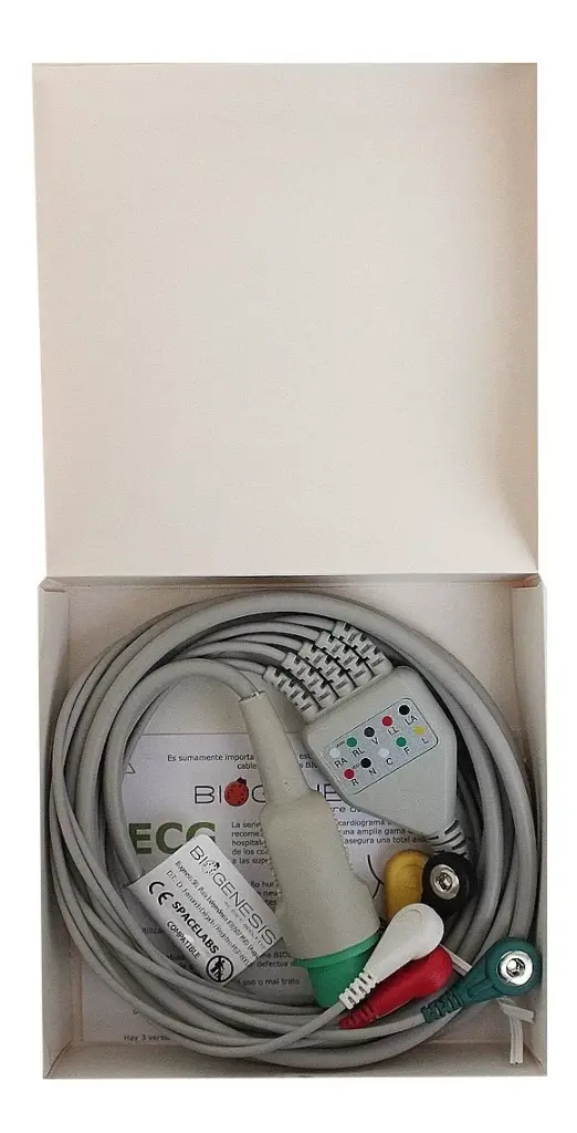 Cable Ecg De 5 Derivaciones Tipo Snap Compatible Spacelabs