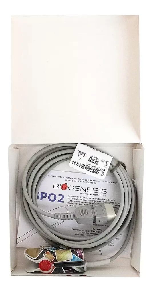 SENSOR SPO2 TIPO CLIP TAMAÑO ADULTO PARA MONITORES BCI BIOOX.BC.AC3 