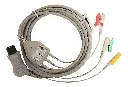 CABLE P/ ECG TIPO PINZA DE 3 DERIVACIONES COMPATIBLE MORIYA BIOECG.BC.C3D