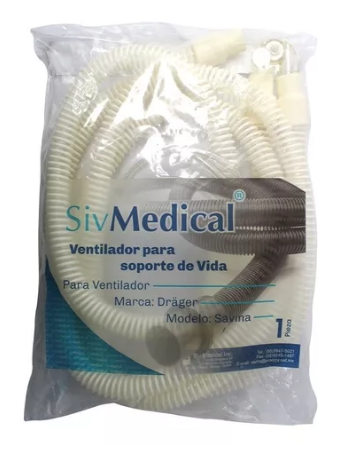 [Q1716] CIRCUITO DESECHABLE PARA VENTILACION MECANICA DE TRANSPORTE USO ADULTO MARCA DRAGER MODELO SAVINA