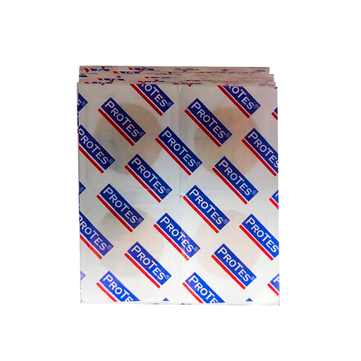 [932A] PAQUETE DE VENDITAS ADHESIVAS CIRCULARES (CURITAS), MARCA PROTES, 100PZ