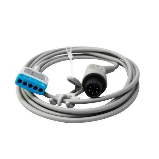 [Q0600] CABLE TRONCAL DE ECG 5 DERIVACIONES MULTIMARCA D-1540