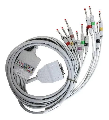 [07502308297883] Cable Ecg 10 Derivaciones Tipo Plug Bioecg.bu.p10f