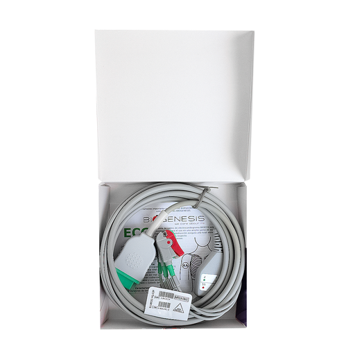 [07502308297142] CABLE ECG 3 DERIVACIONES TIPO CLIP COMPATIBLE MARQUETTE (GE) BIOECG.MQ.C3F